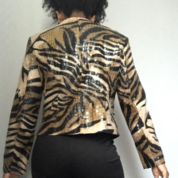 🦓🔥Vintage Style Zebra Print Lightweight Jacket - Picture 6 of 8